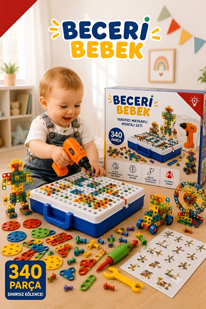 Beceri Bebek Hepsi Bir Arada Alet Eğitim Seti
